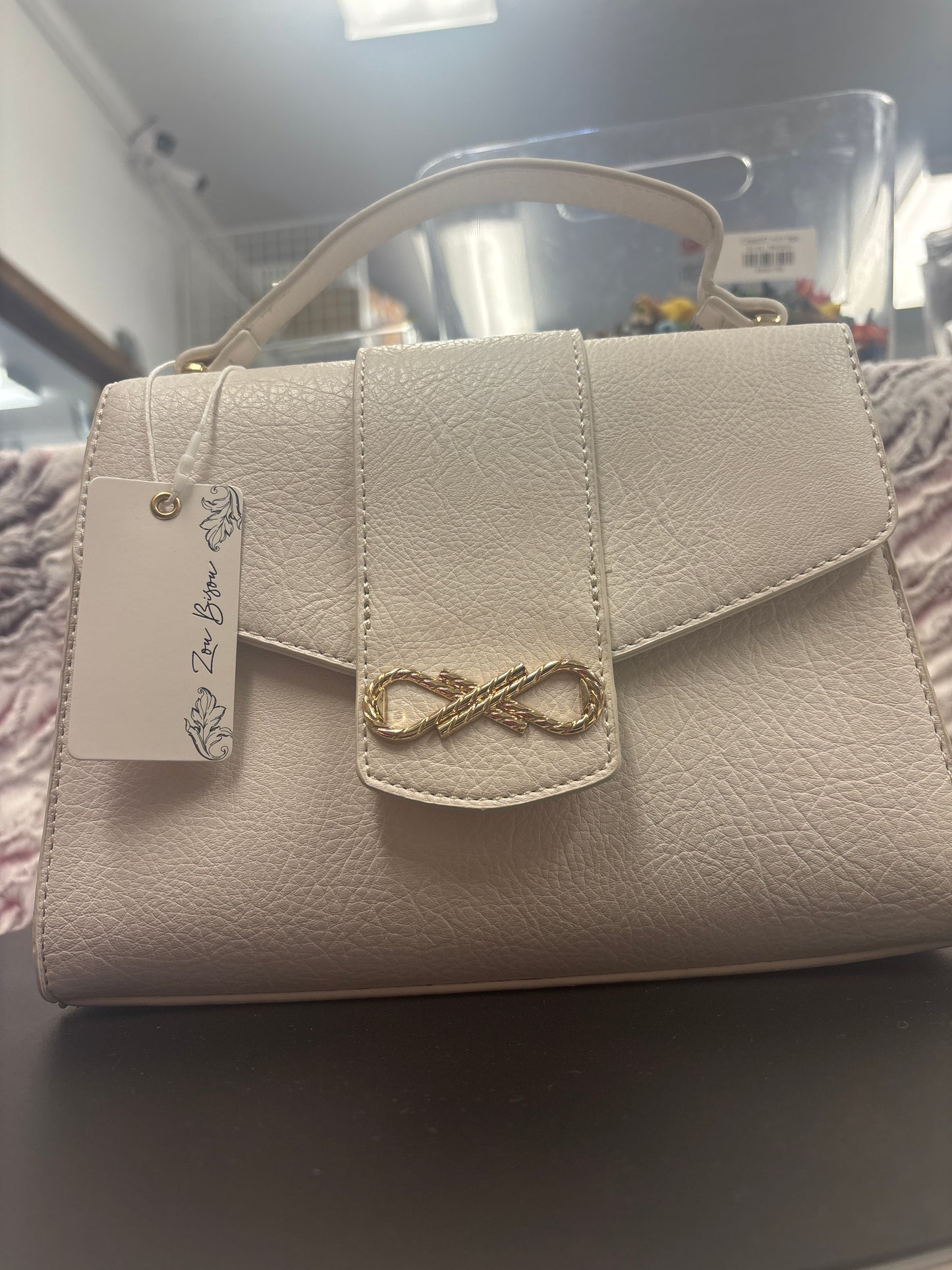 Zou Bison white purse set