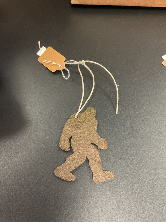 MJ resin Sasquatch ornaments