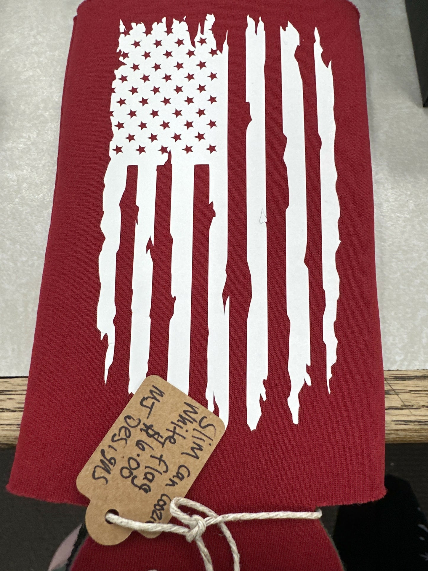 MJ patriotic slim can coozies