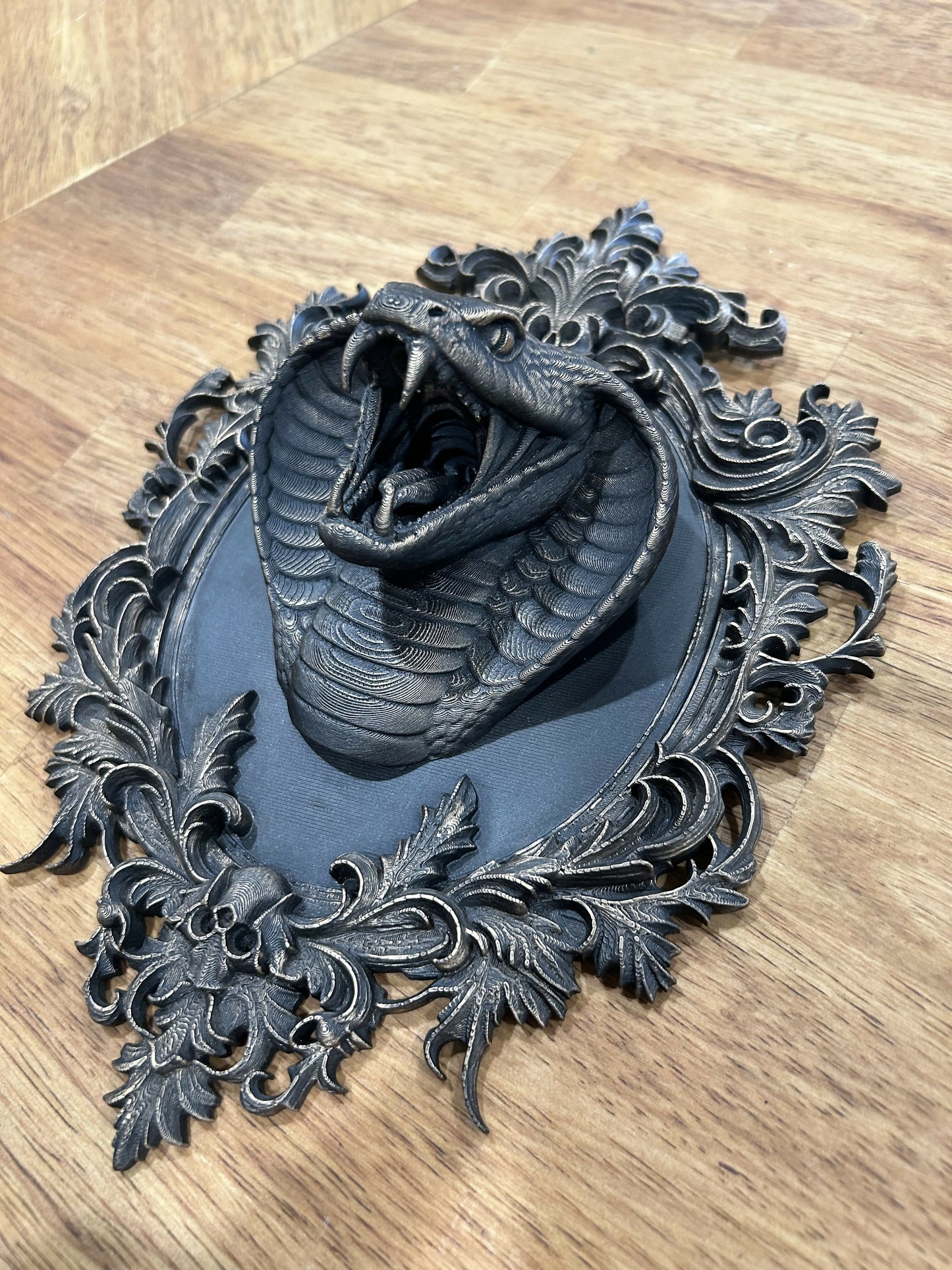 Rattlesnake head wall hanging