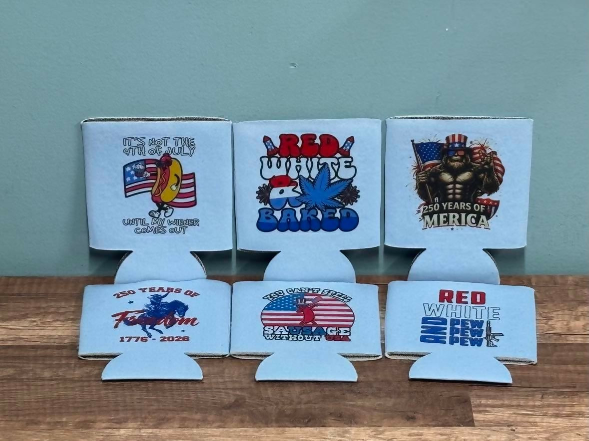 4th of July Can Coozie