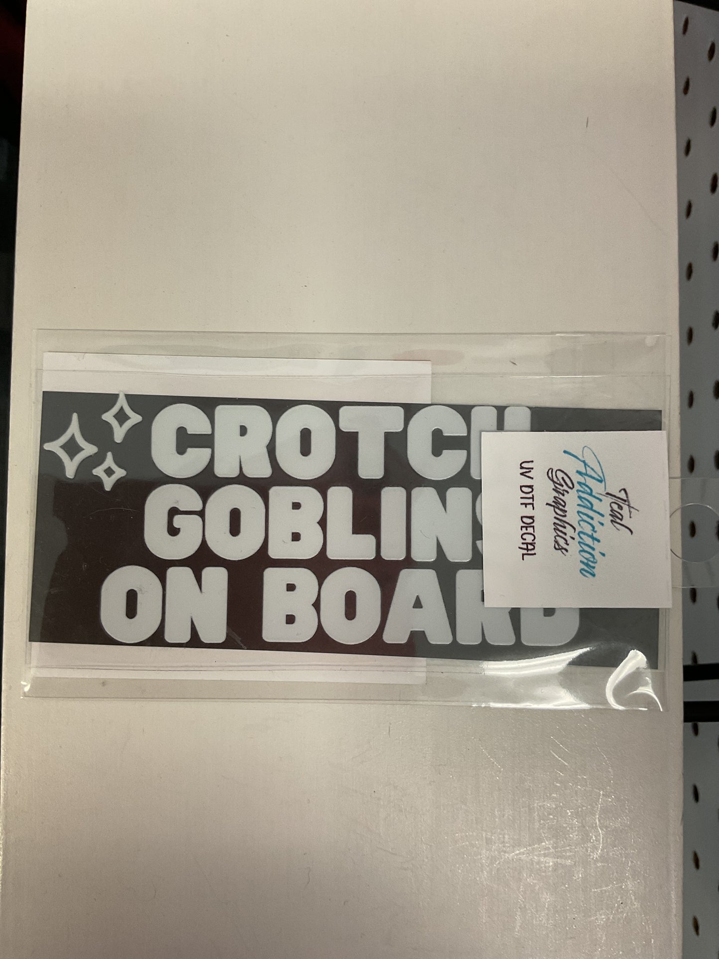 Crotch Goblins onboard UV DTF DECAL