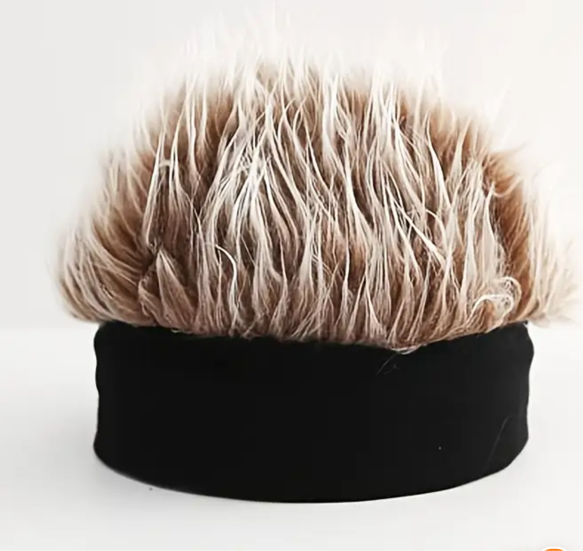 Beanie with fake hair