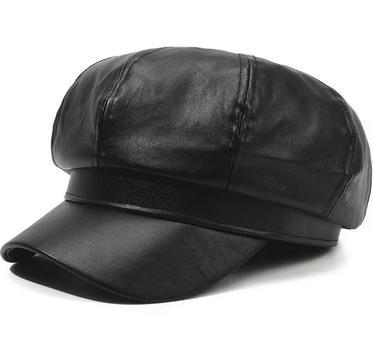 Faux leather Hat