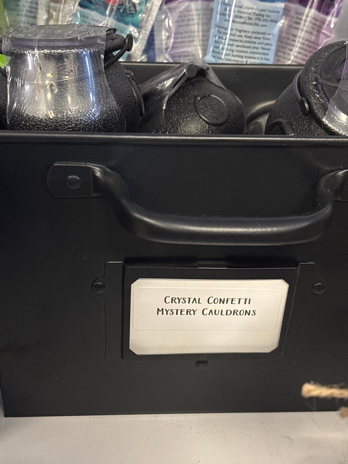 Crystal confetti mystery cauldrons