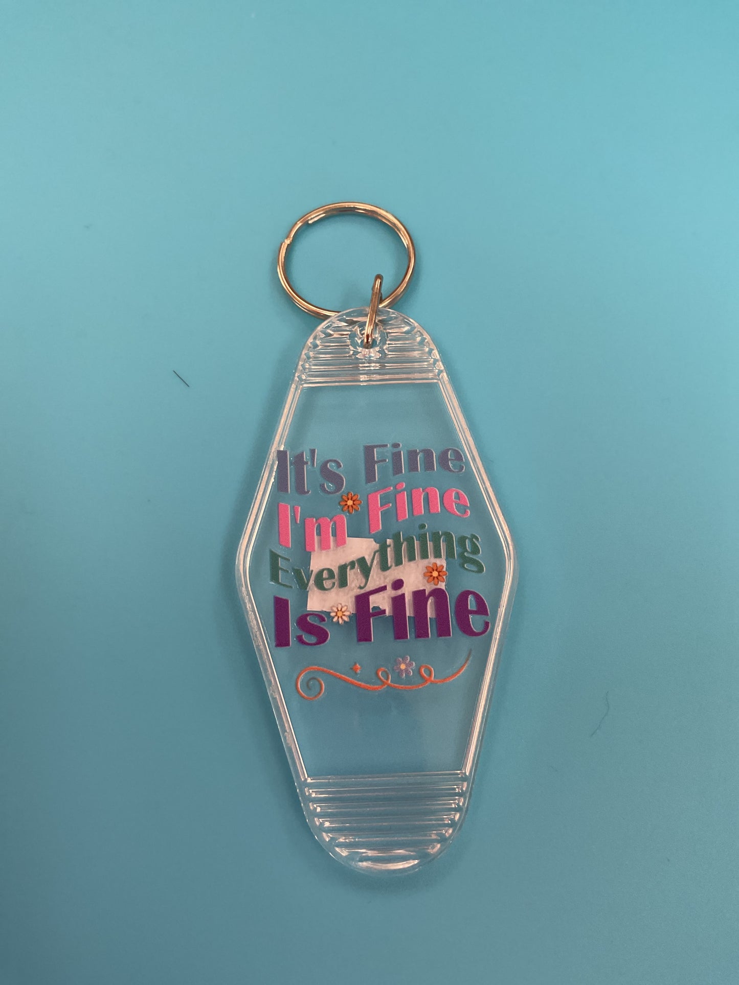 Motel keychain