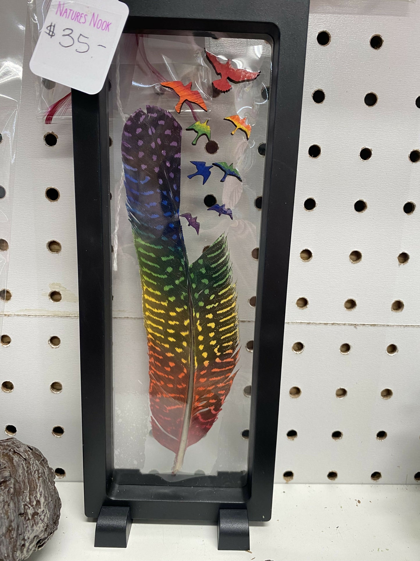 Hand painted feathers