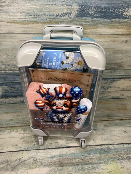 Suitcase gift set