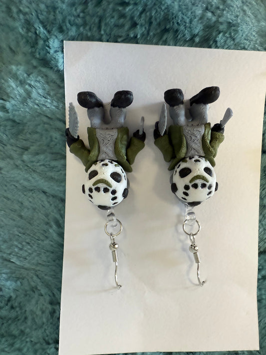 Horror guys earrings