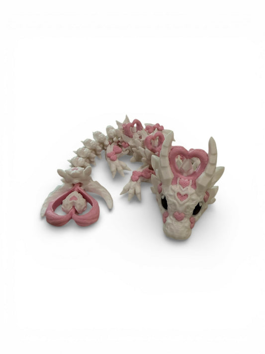 Baby Valentine’s Day dragon with spinner tail