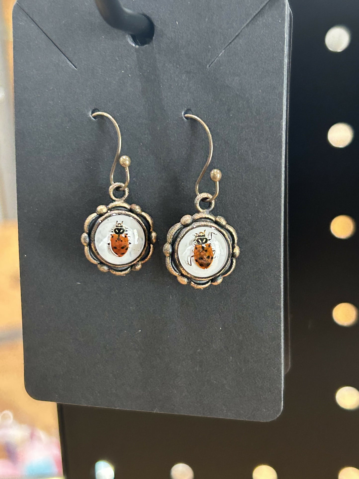Ladybug earrings