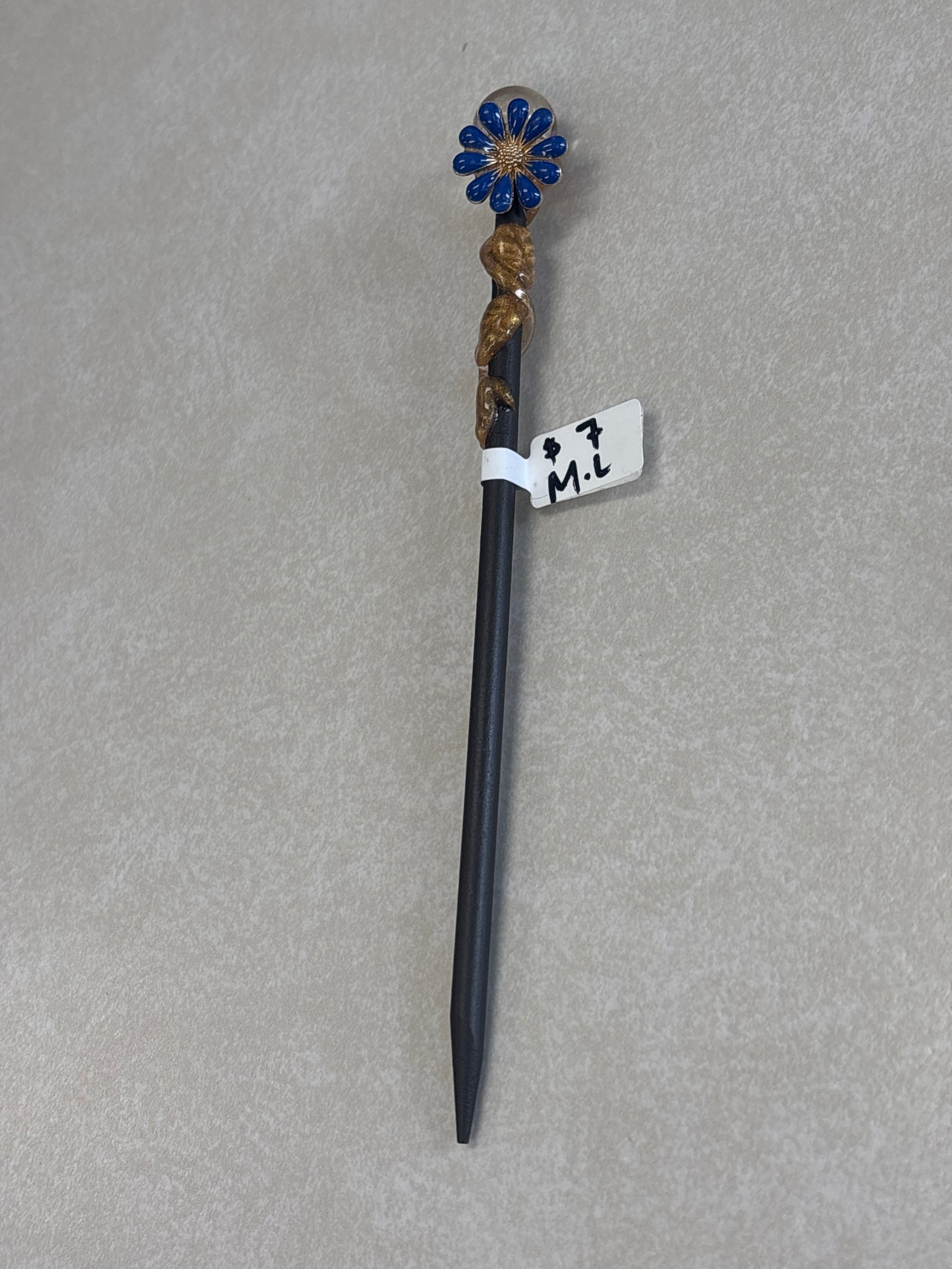 Crystal flower hair chop sticks