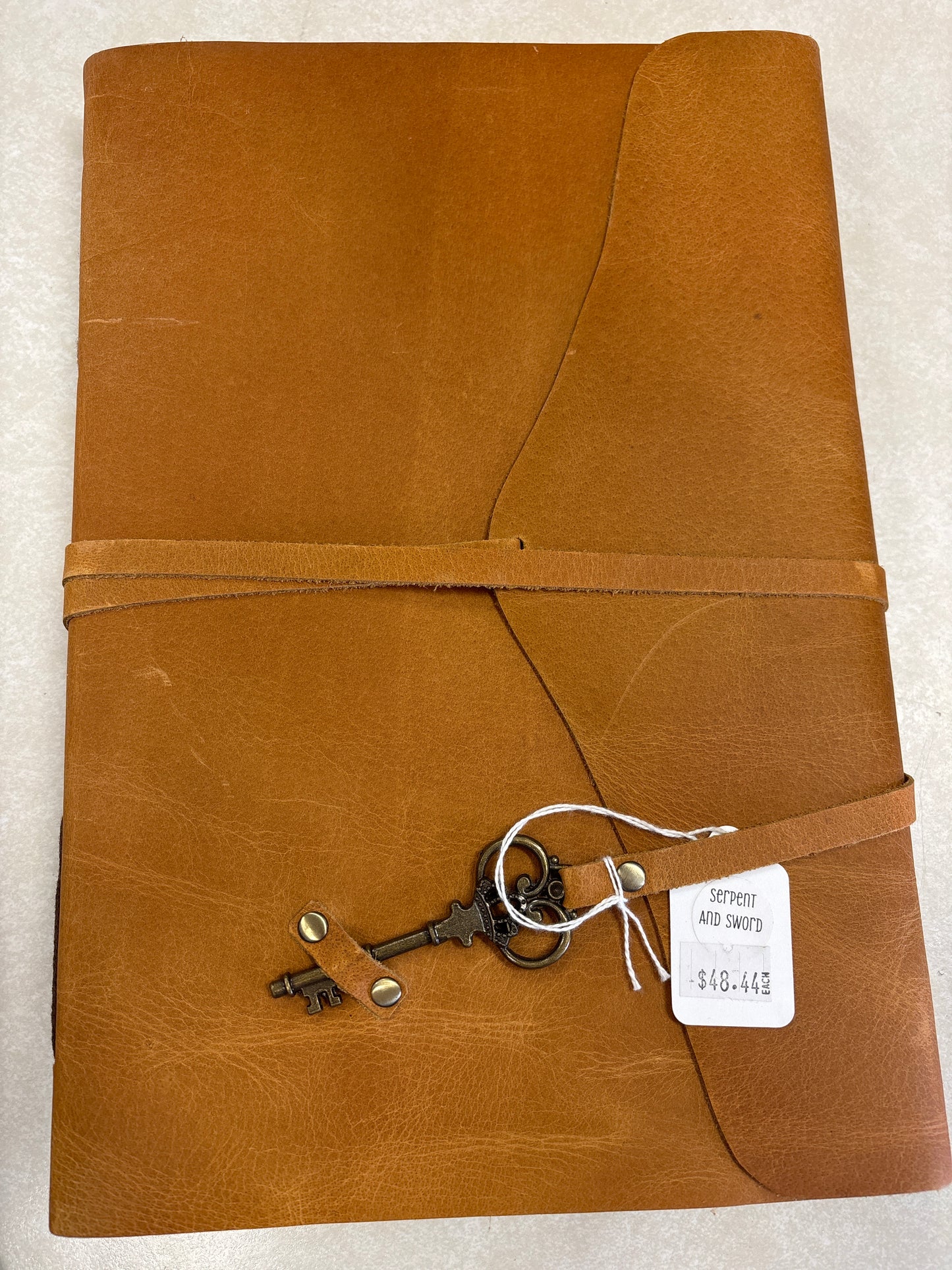 Handmade Leather Journal w/Key