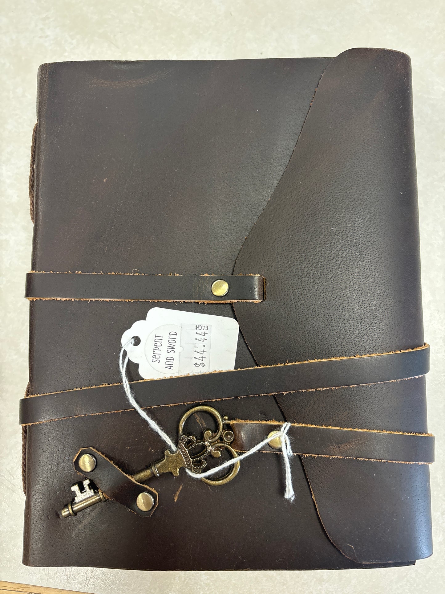 Handmade Leather Journal w/Key