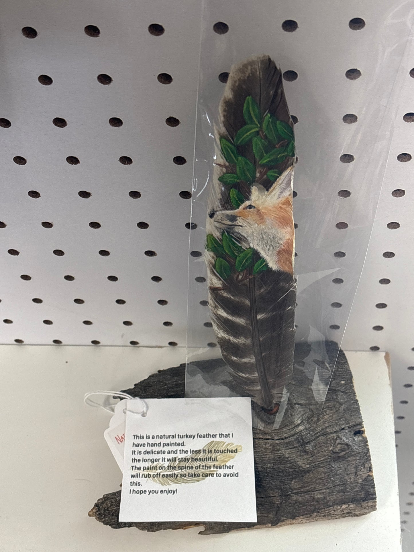 Hand painted feathers