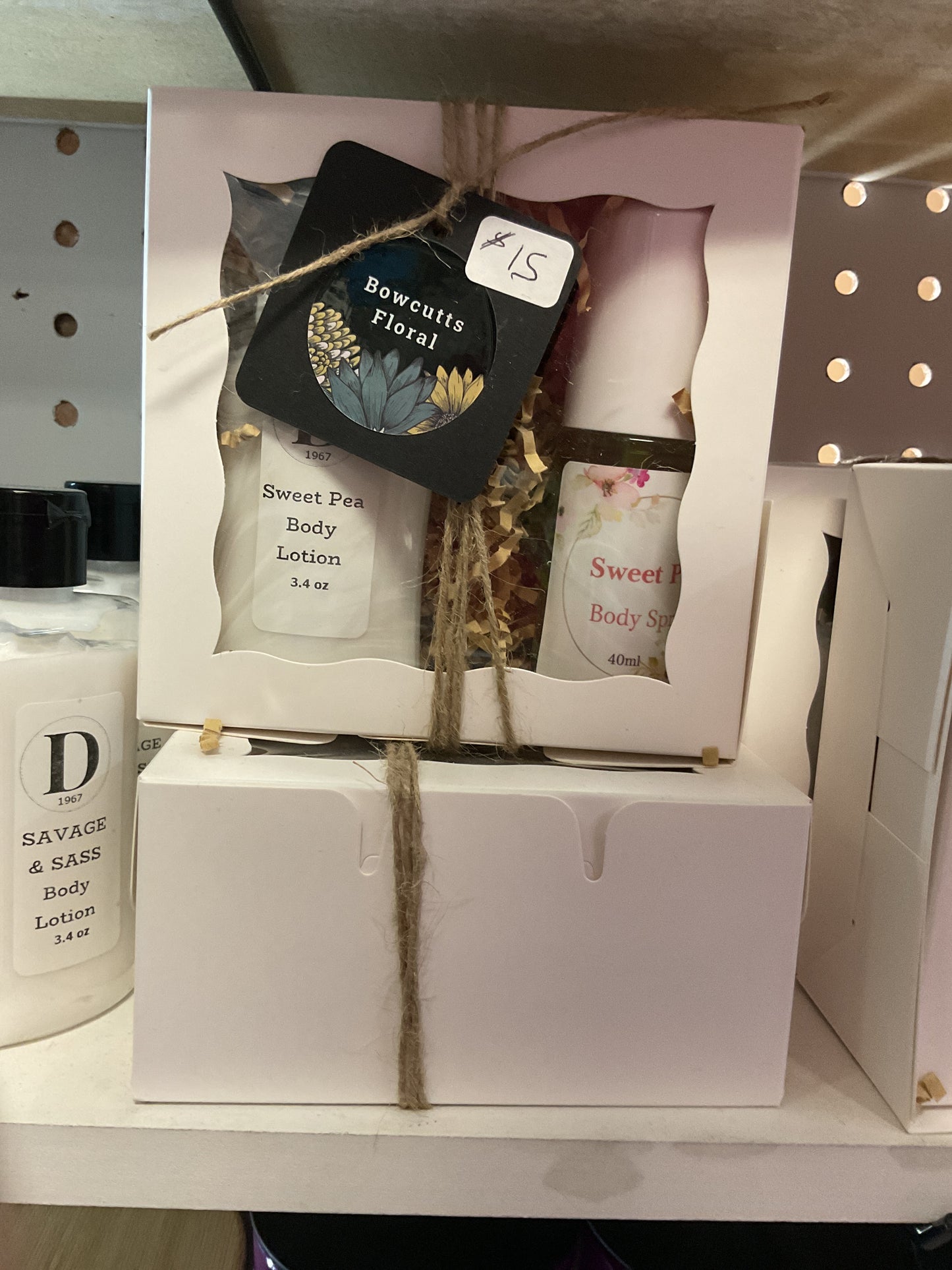 Body spray and lotion gift set