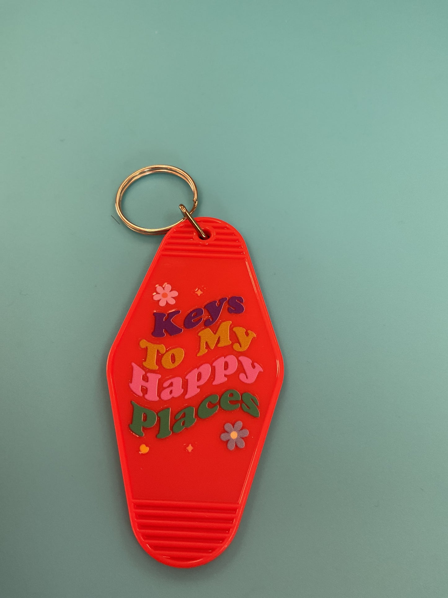 Motel keychain