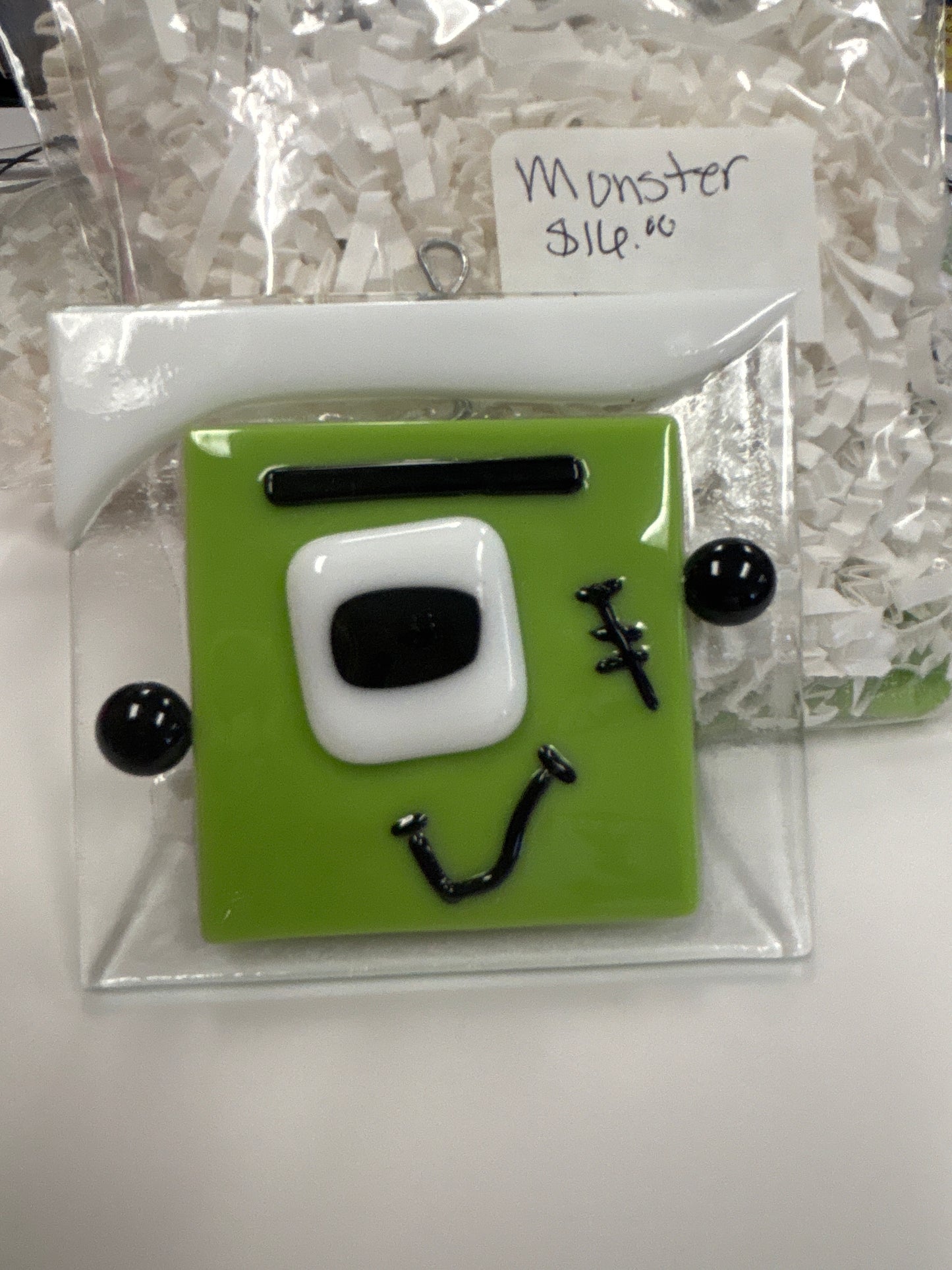 Green monster ornament