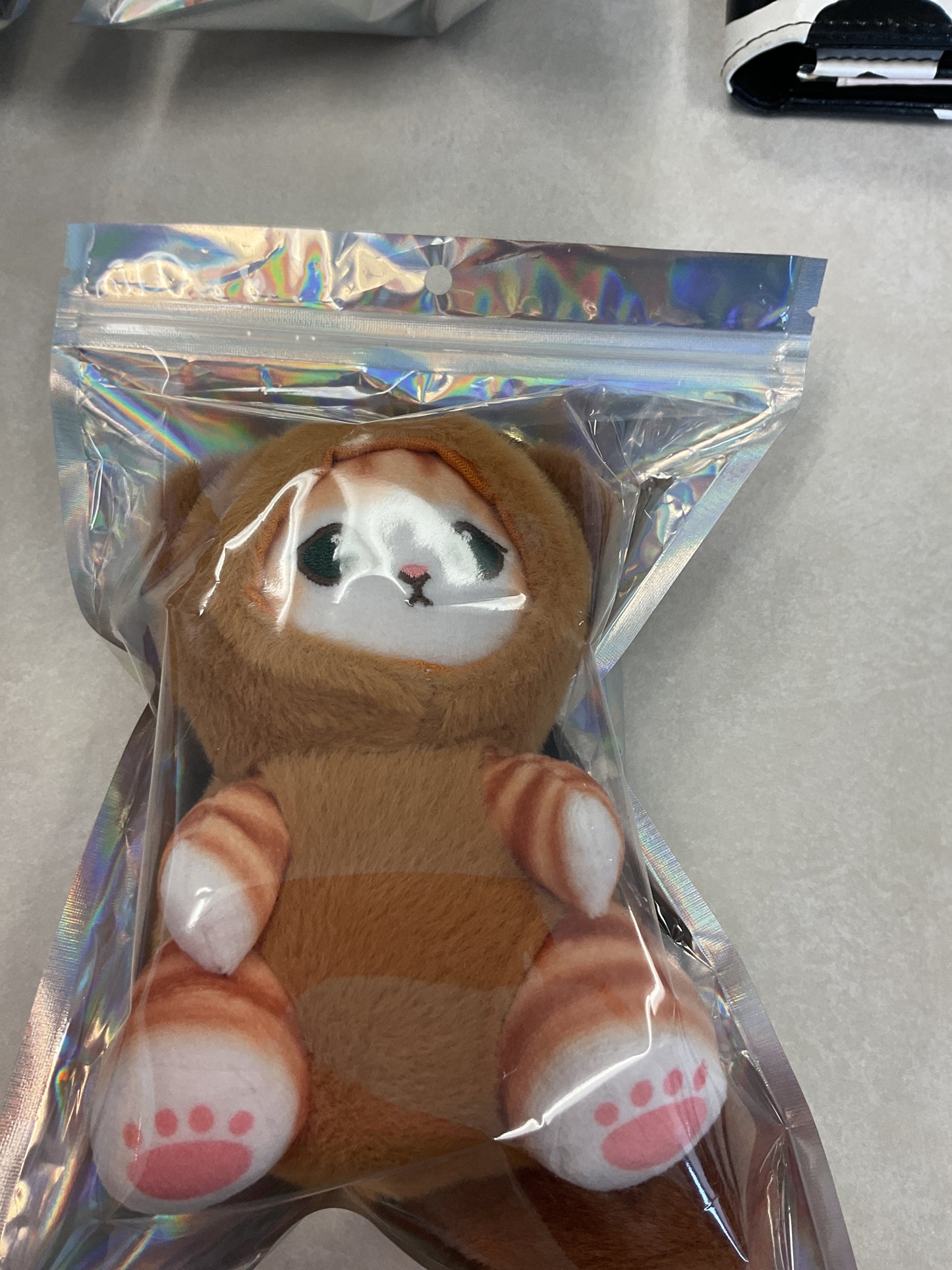 Cat stuffy keychain