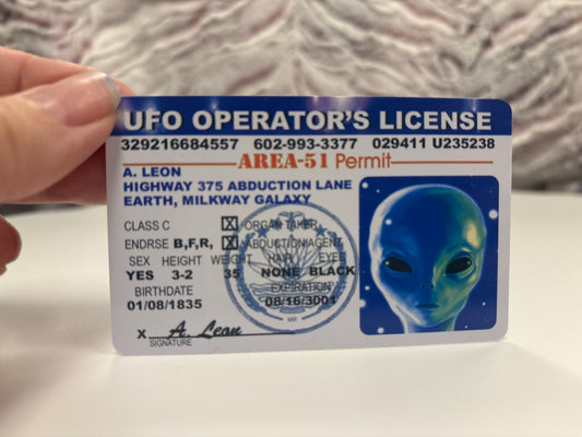 UFO operators license