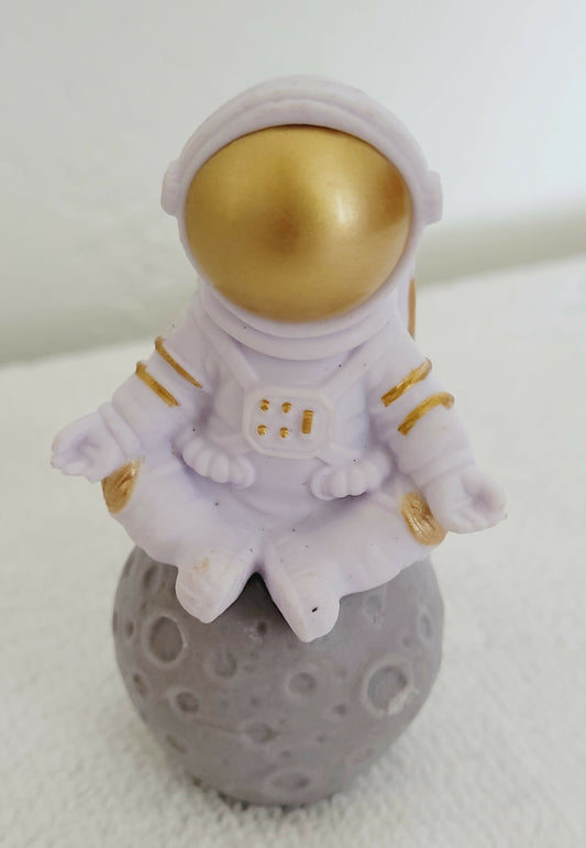 Crypto Moon Mission Astronaut Figurine Zen Astronaut on Moon