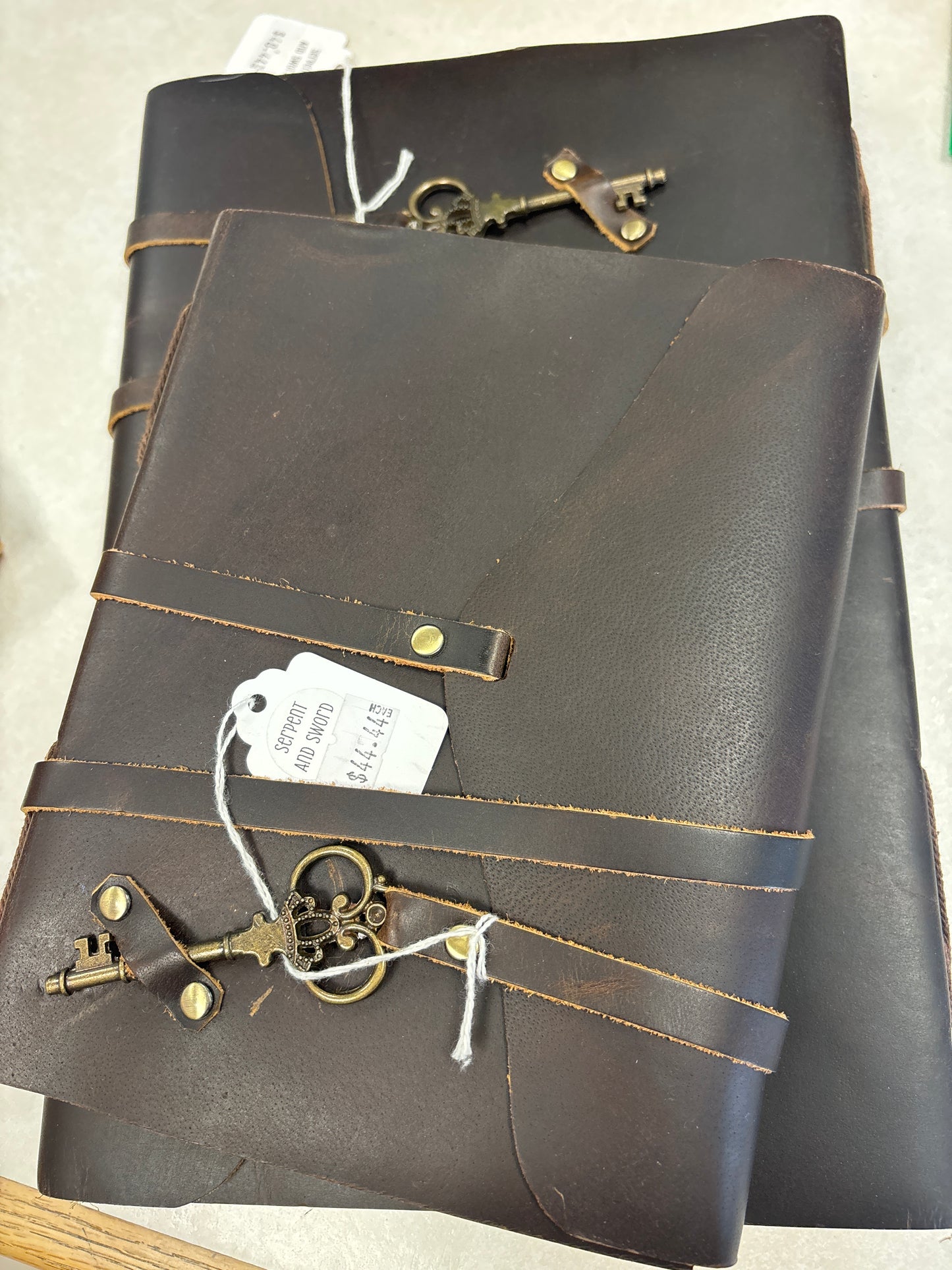 Handmade Leather Journal w/Key