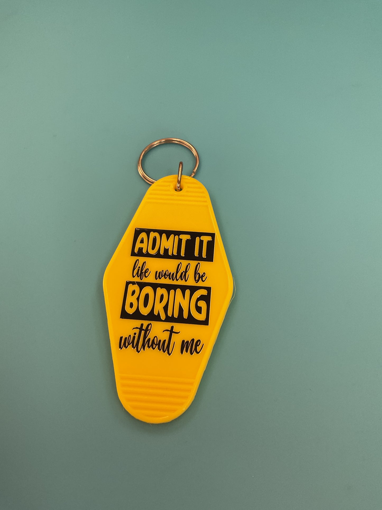 Motel keychain