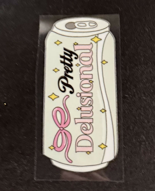 Pretty Delusional Soda Can UV DTF DECAL