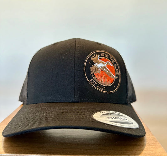 Black Curved Brim Duck Hat
