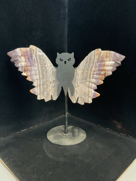Amethyst Mexican Lace Owl Wings