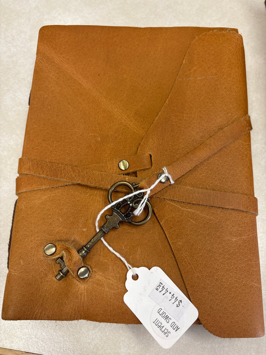 Handmade Leather Journal w/Key