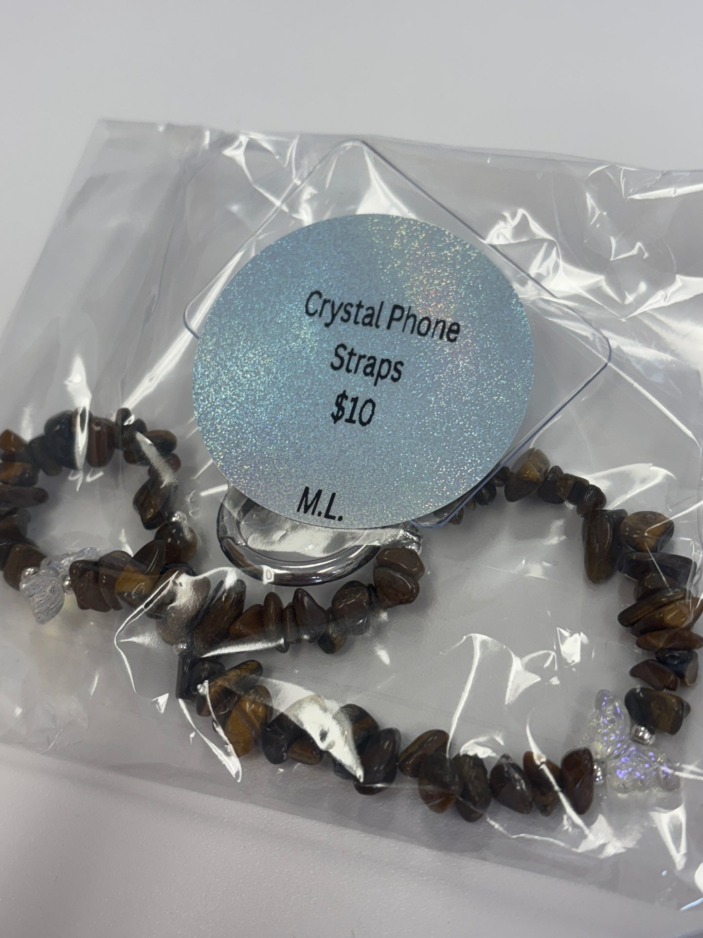 Crystal phone strap