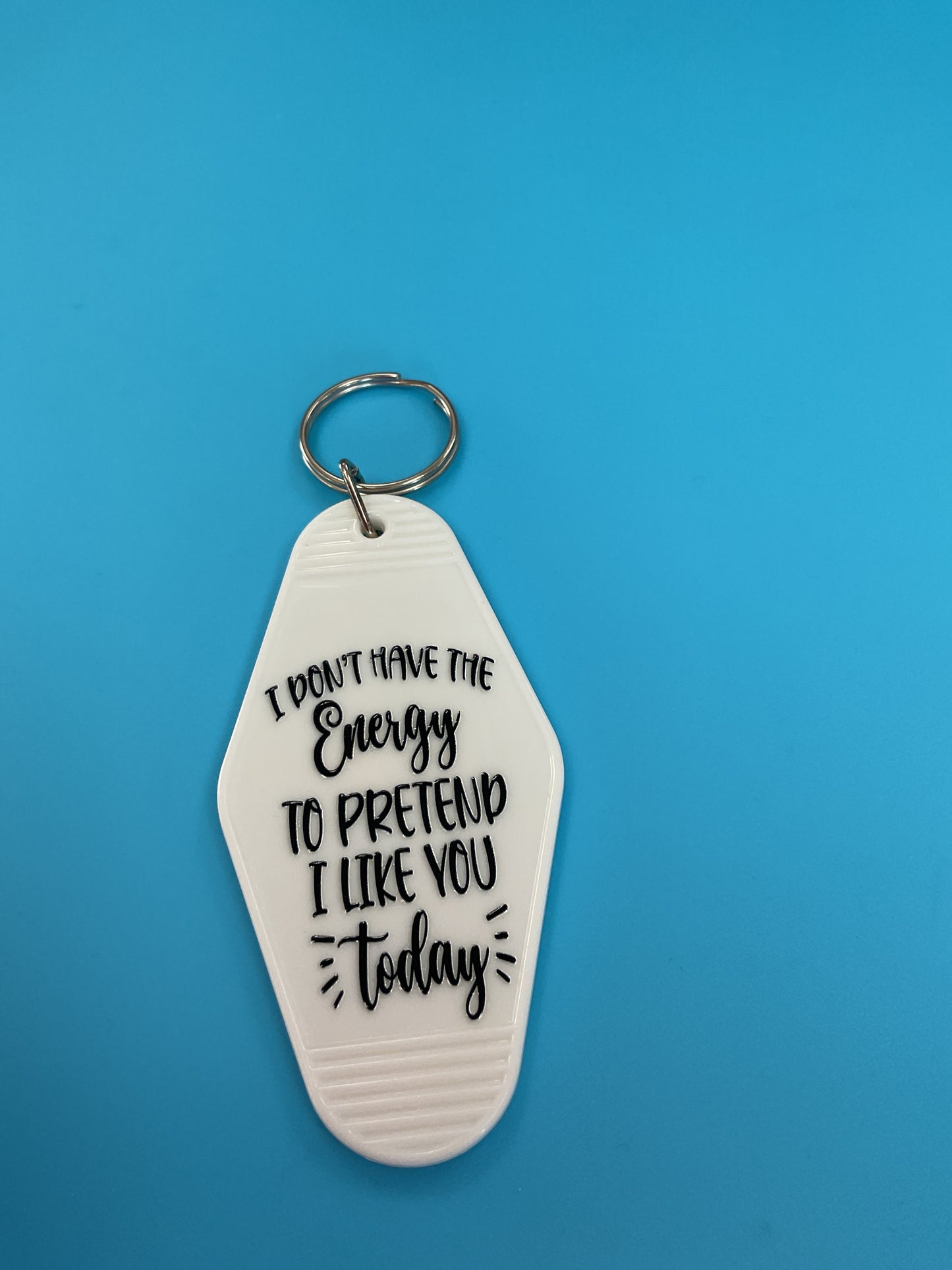 Motel keychain