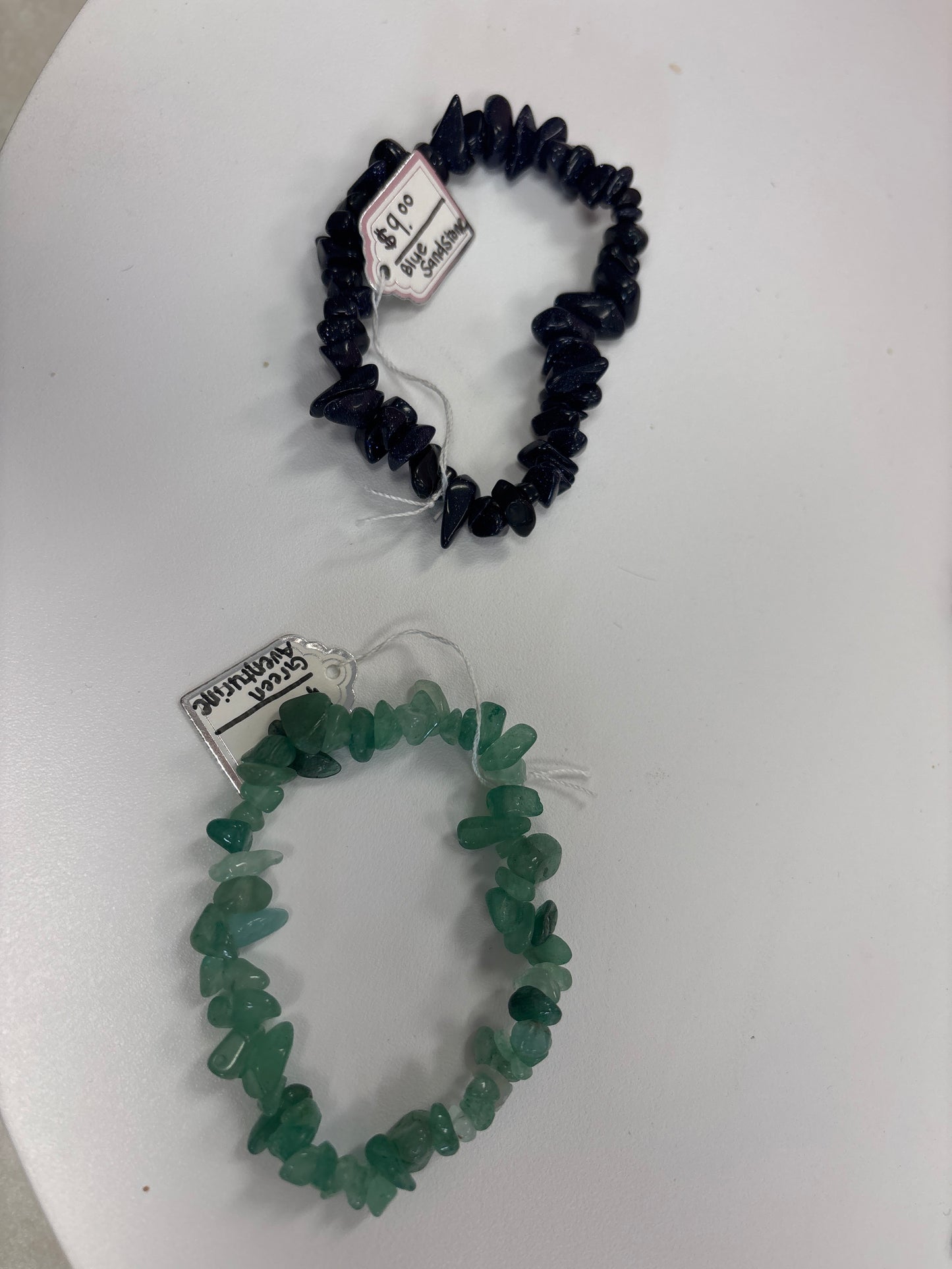 Crystal chip bracelets