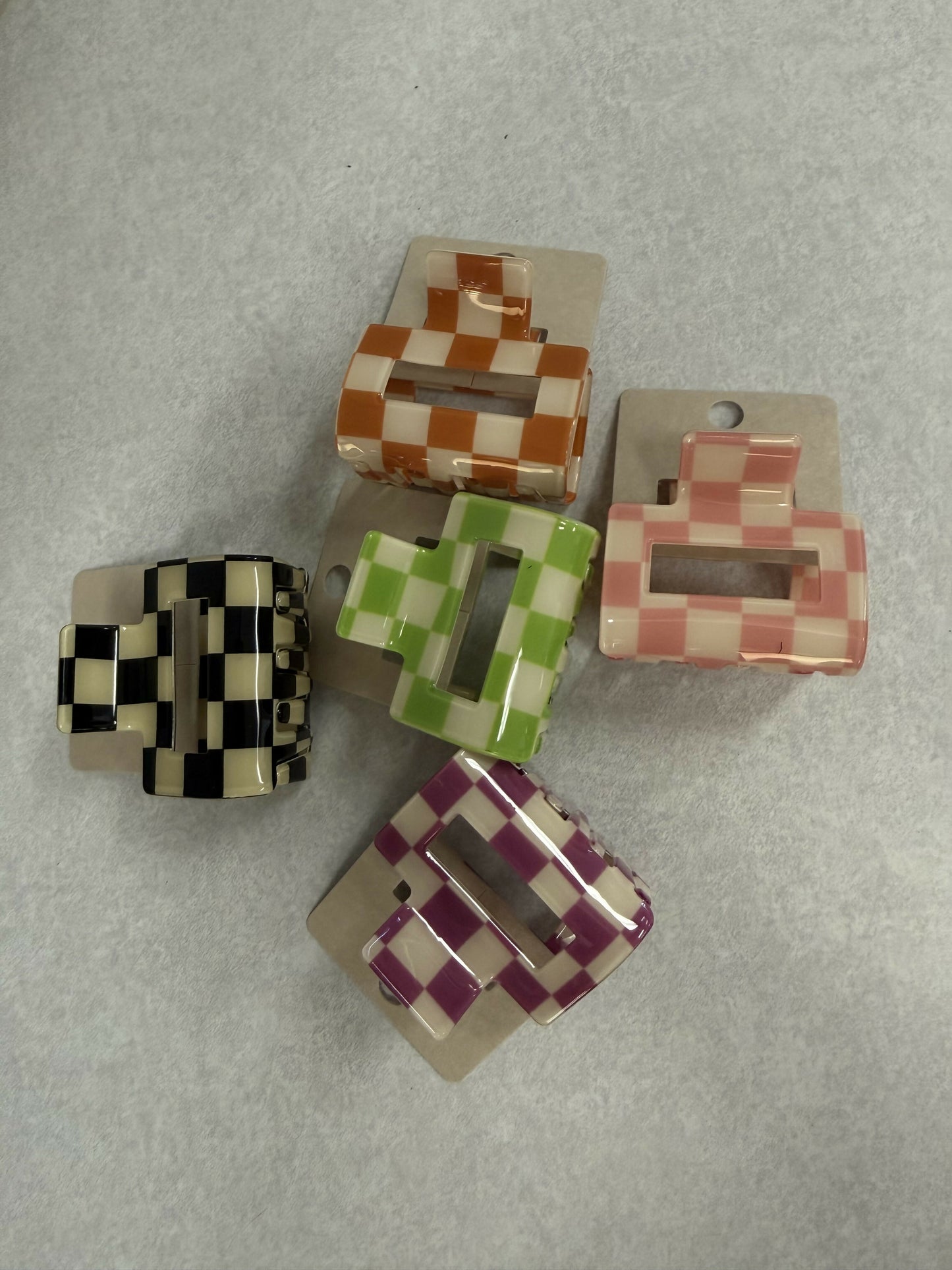Square retro clips-Random Color