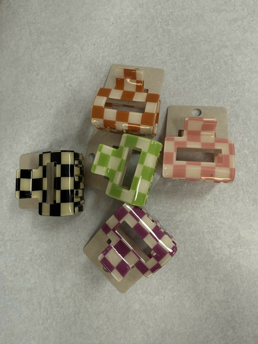 Square retro clips-Random Color