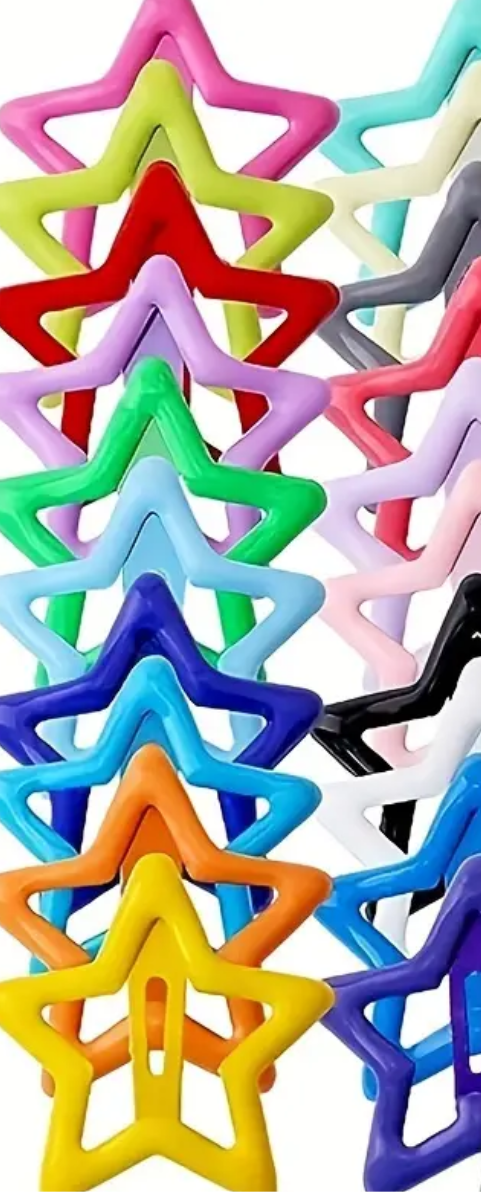 20 piece y2k star clips