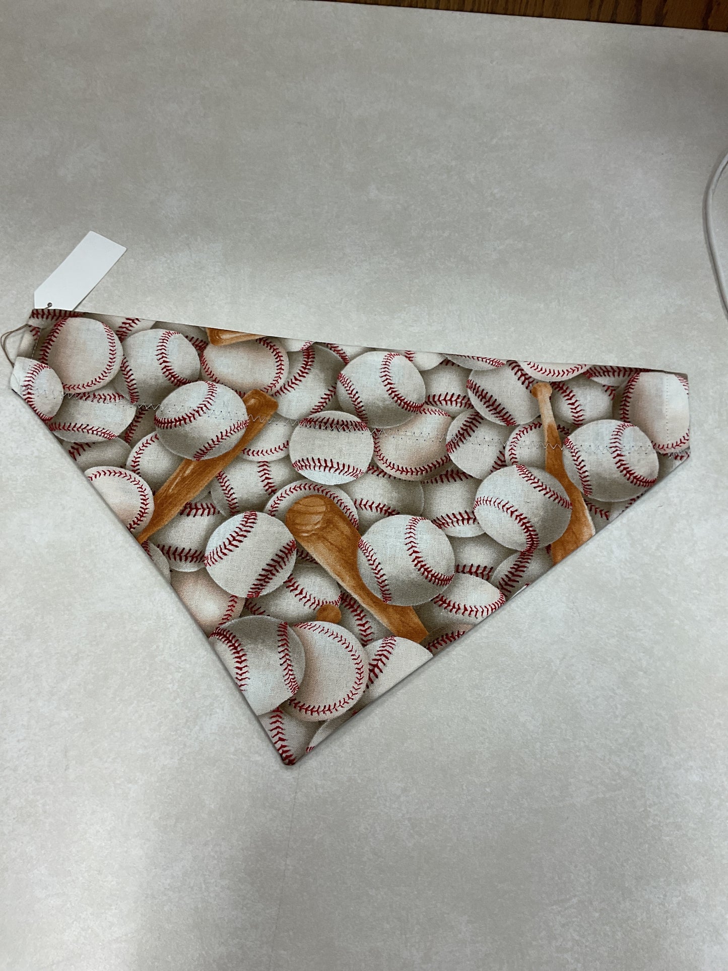Baseball dog bandana
