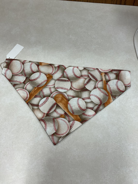 Baseball dog bandana