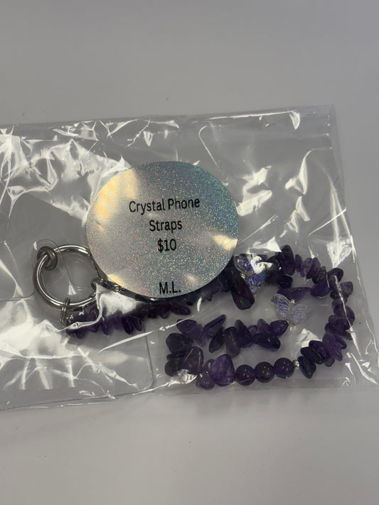 Crystal phone strap