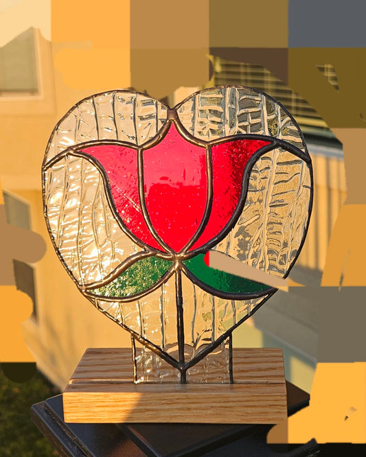 Enchanted Rose Heart Stand
