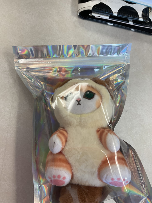 Cat stuffy keychain