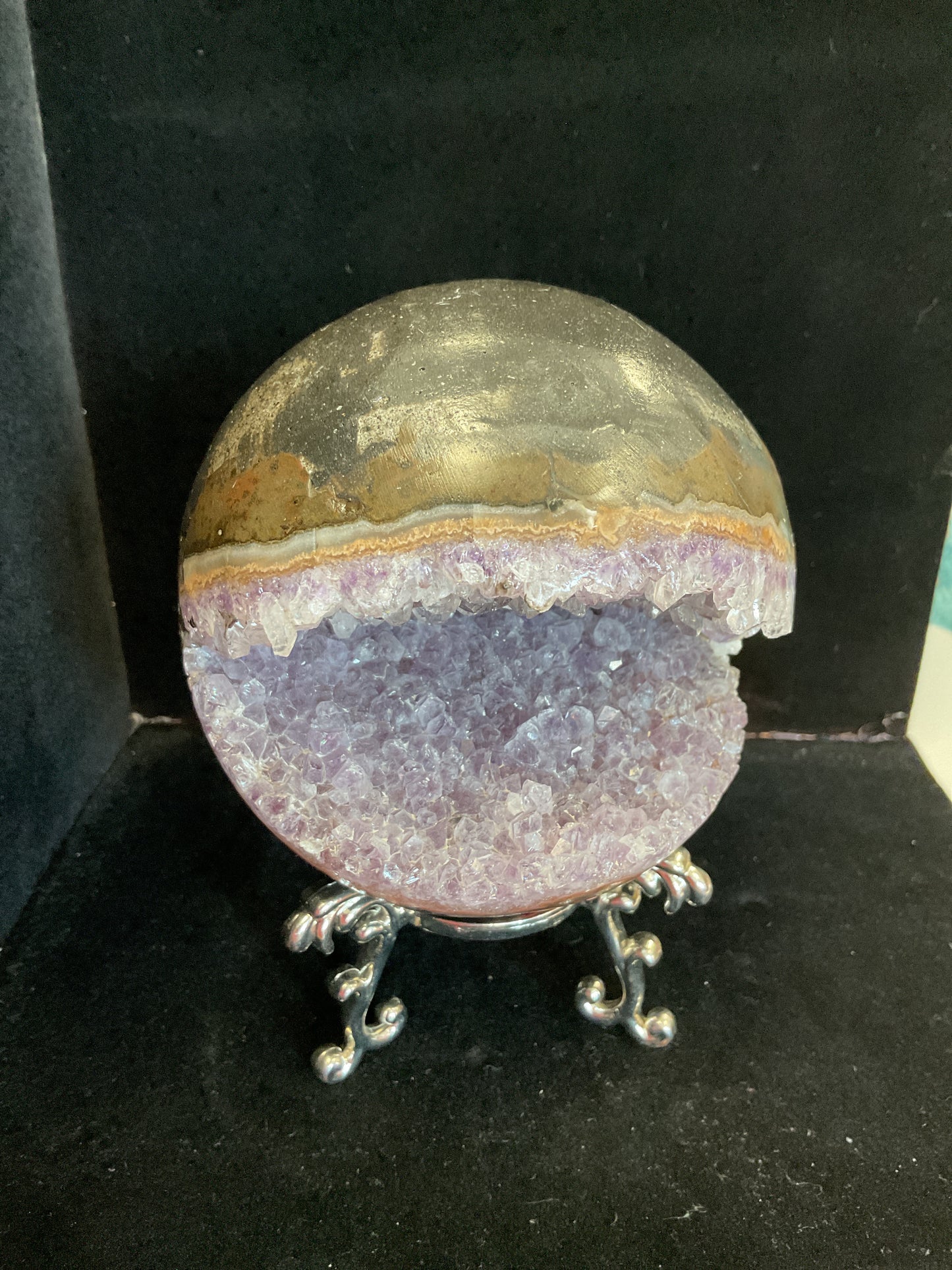 Amethyst Open Druzy Sphere
