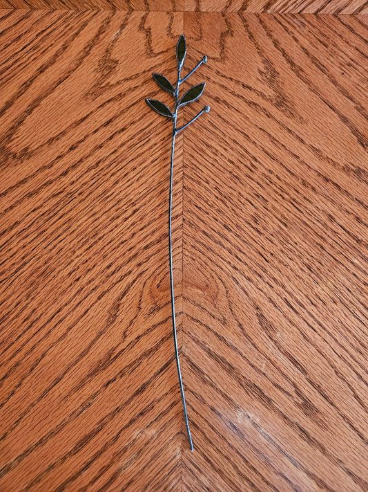 Green Leaves Stained Glass