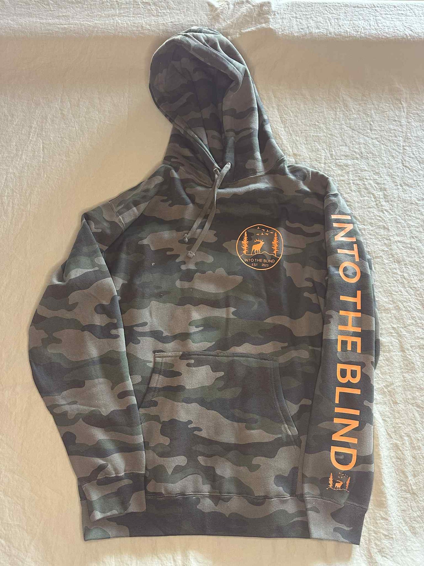 Heavy weight camo hoodie