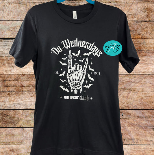 On Wednesdays we wear black tshirt