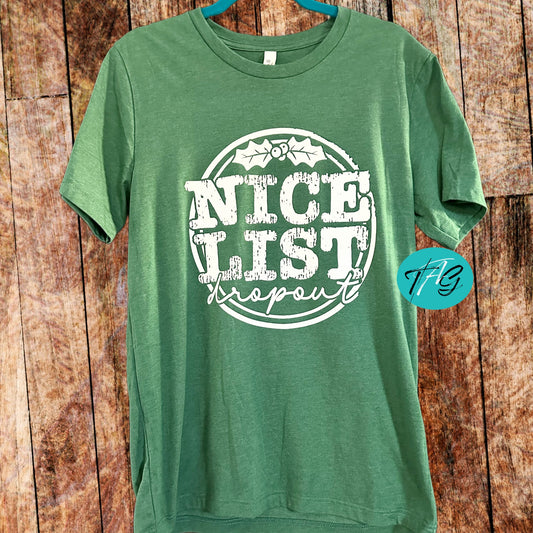 Nice List Dropout Tshirt