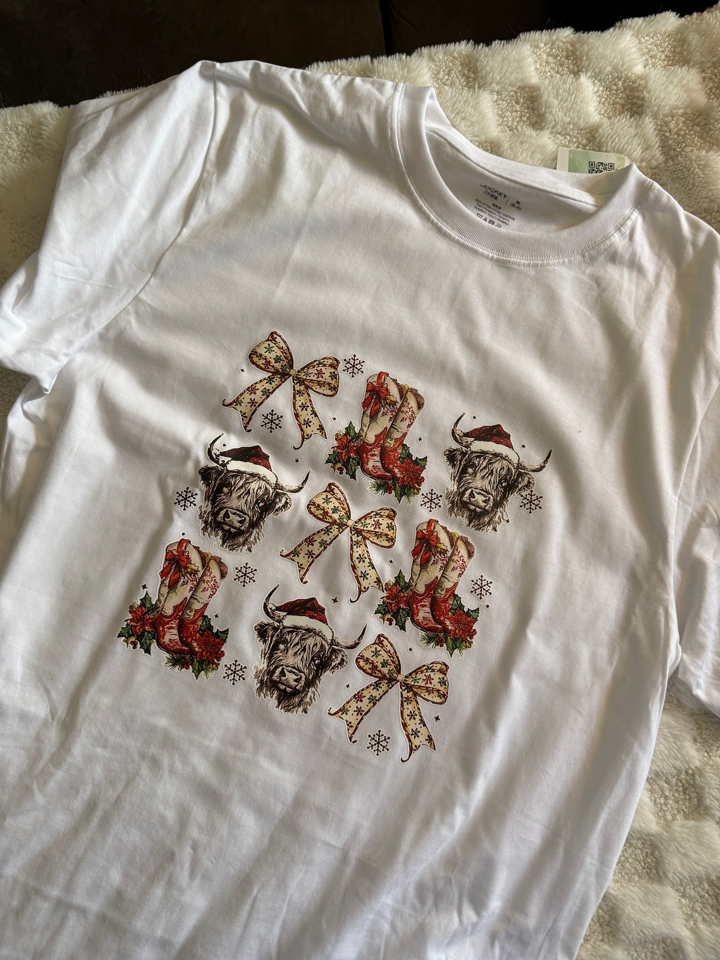 Highland cow Christmas Tshirt