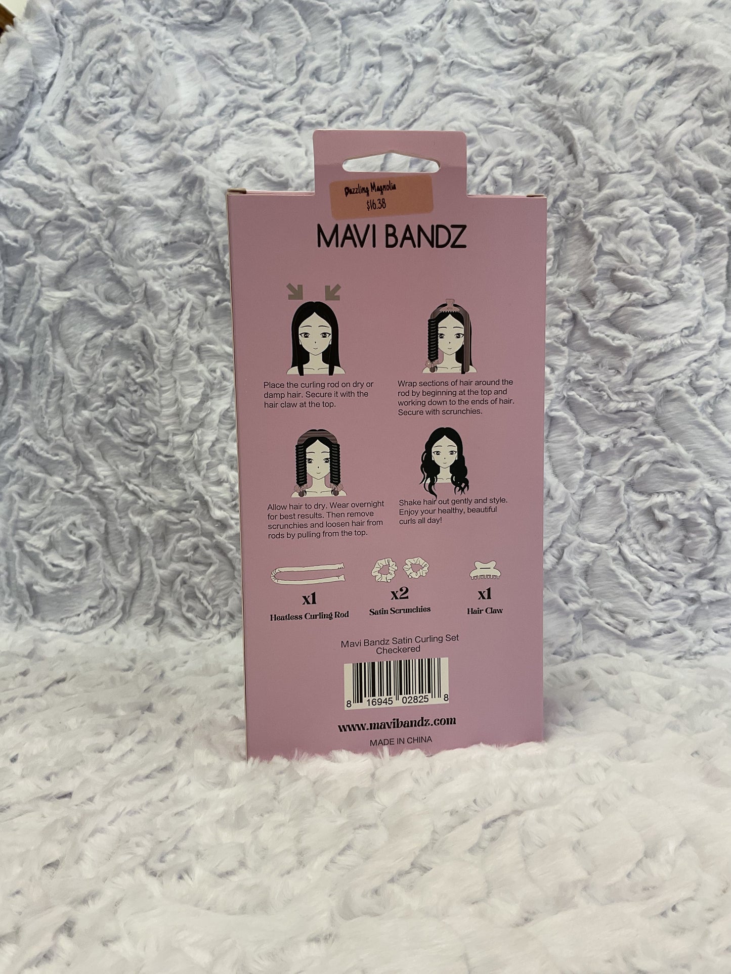 Heatless curling set