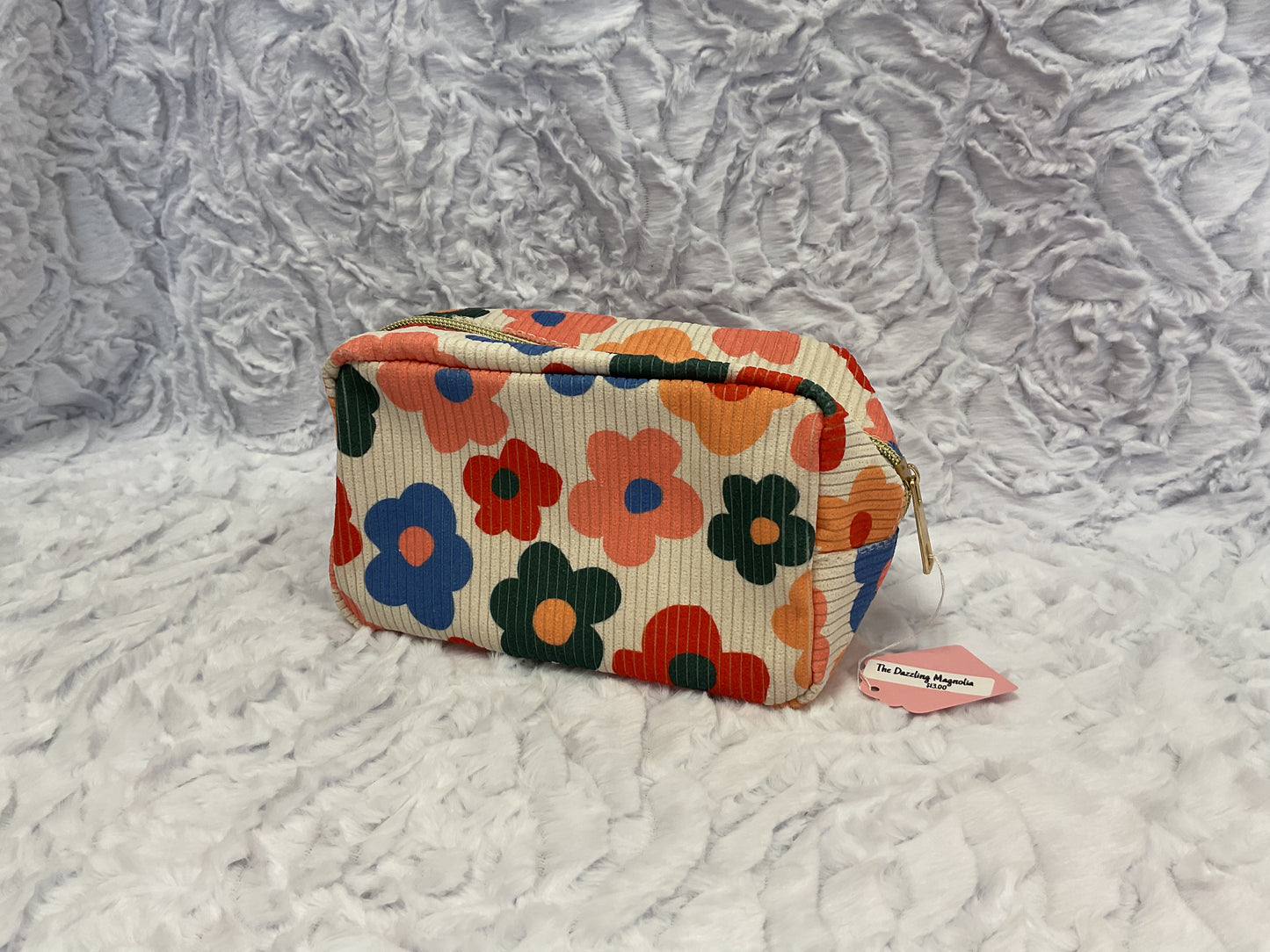 Flower power cosmetic bag